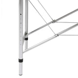 VIDAXL Faltbare Massage Tabelle 3 Zonen mit Aluminiumrahmen (schwarz)