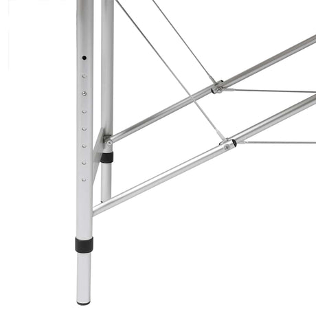 VIDAXL Faltbare Massage Tabelle 3 Zonen mit Aluminiumrahmen (schwarz)