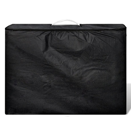 Vidaxl Faltbare Massage Tabelle 4 Zonen mit Holzrahmen (Creme)