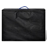 Vidaxl -Massage -Tabelle mit Aluminiumrahmen faltbar (vier Teile blau)