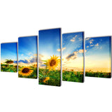 Vidaxl Leinwand Wanddruck Druck Sonnenblume 200 x 100 cm
