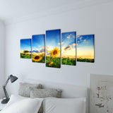 Vidaxl Leinwand Wanddruck Druck Sonnenblume 200 x 100 cm