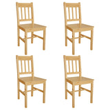 Vidaxl eetkamerstoelen 4 st grenenhout