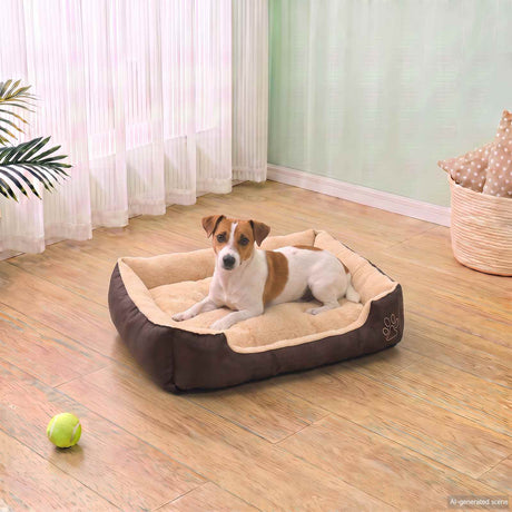 Vidaxxl Hundebett mit gepolstertem Kissen s