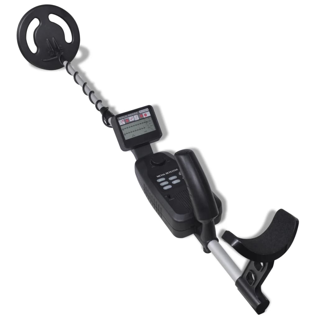 VIDAXL -Metalldetektor mit LCD -Bildschirmsuche 20 cm Suchtiefe 300 cm