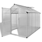 Vidaxl Tuinkas mit Basisrahmen 4,6 m² verstärktes Aluminium