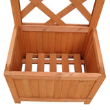 VIDAXL -Pflanzer mit Kletterrahmen 40x30x135 cm
