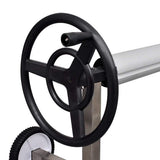 Vidaxl zwembadhoes roller met roestvrijstalen frame