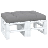 Vidaxl Palettenkissen 120 x 80 x 12 cm Stoff grau