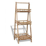 Vidaxl Plant Rack 3-Layer Foldable Bambus