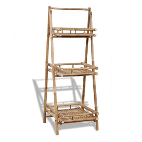 Vidaxl Plant Rack 3-Layer Foldable Bambus