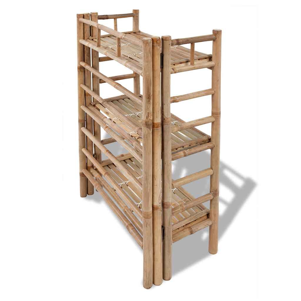 Vidaxl Plant Rack Bambus mit 3 Brettern