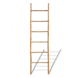 Vidaxl -Handtuchleiter mit 6 Sportbambus