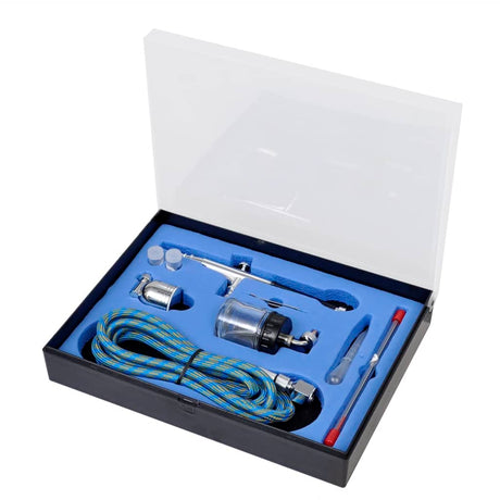 Vidaxl Airbrush Set mit Glasbecher 0,2 0,3 0,5 mm Mundstücke