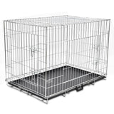 Vidaxl Hundebank zusammenklappbar xl Metall