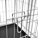 Vidaxl Hundebank zusammenklappbar xl Metall