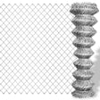 Vidaxl -Netzzaun 15x1,25 m verzinktes Stahl Silber gefärbt