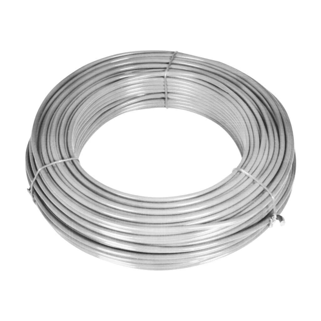 Vidaxl -Netzzaun mit Polen 15x0,8 m verzinkter Stahl