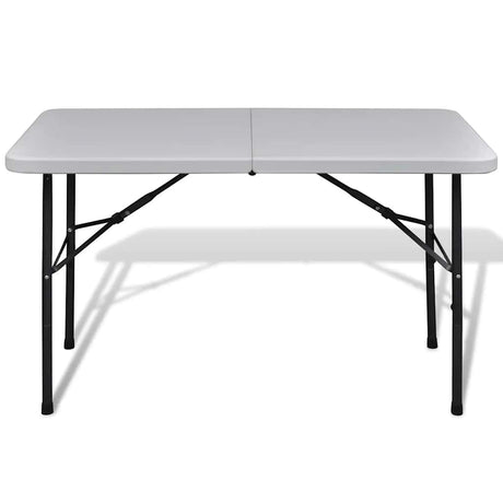 VIDAXL -Klapptisch für außerhalb von 122 cm HDPE -Weiß
