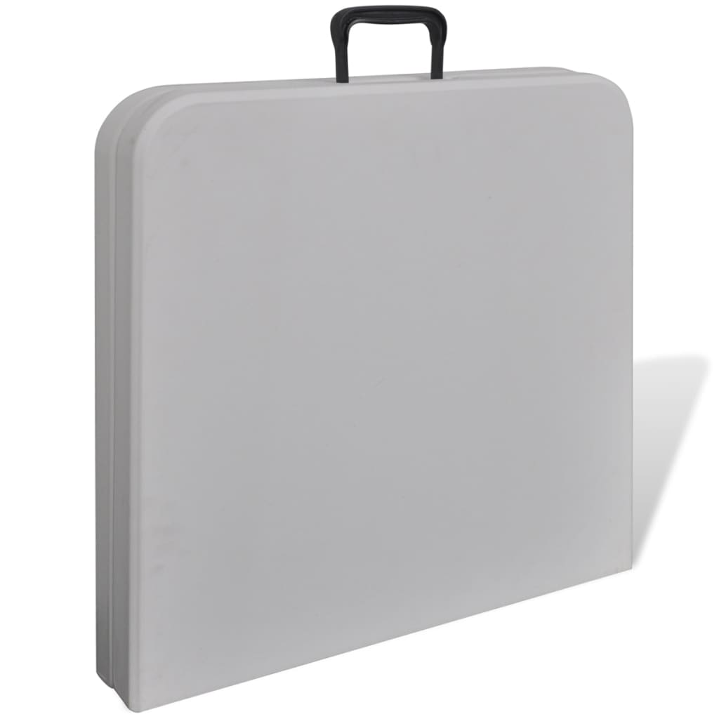 VIDAXL -Klapptisch für außerhalb von 122 cm HDPE -Weiß