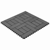 Vidaxl terras tegel 11 st grijs 30 x 30 cm wpc