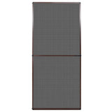 Vidaxl -Bildschirmtür mit Scharnieren 100x215 cm Braun