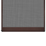 Vidaxl -Bildschirmtür mit Scharnieren 100x215 cm Braun