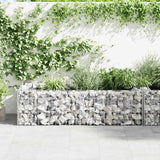 Vidaxl Gabion Pflanzer Benk 180x90x50 cm verzinkter Stahl