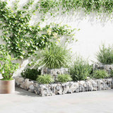 Vidaxl Gabion Planungsbox 120x120x20 cm verzinkter Stahl