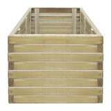 VIDAXL -Pflanzer eingesetzt rechteckige 100x50x40 cm Holz