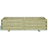 VIDAXL -Pflanzer erhöhte rechteckige 120 x 40 x 30 cm Holz