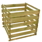 VIDAXL -Kompost -Mülleimer Square 0,54 m³ Holz