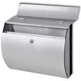 Vidaxl Doppel -Buchstabenbox auf Edelstahlstandard