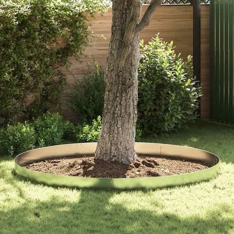 Vidaxx 10 Stück Rasenkante flexibel 100x14 cm verzinkter Stahl