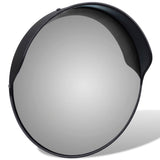 Vidaxl -Verkehrsspiegel für Outdoor 30 cm PC Plastik Black schwarz