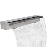 Vidaxl Schwimmbad Wasser Herbst rechteckig 90 cm Edelstahl