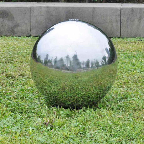 Vidaxl Garden Fountain mit LEDs 30 cm Edelstahl