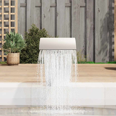 Vidaxl Schwimmbad Wasserfall 45x30x60 cm Edelstahl