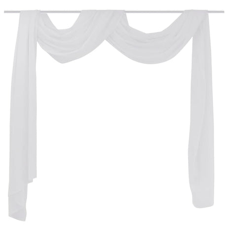 Vidaxl overgijn durchscheinend voile 140 x 600 cm weiß