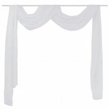 Vidaxl overgijn durchscheinend voile 140 x 600 cm weiß