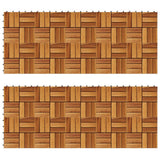 VIDAXL -Terrassenfliesen 30 x 30 cm Akazie -Set von 20