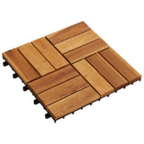 VIDAXL -Terrassenfliesen 30 x 30 cm Akazie -Set von 20