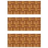 VIDAXL -Terrassenfliesen 30 x 30 cm Akazie -Set 30