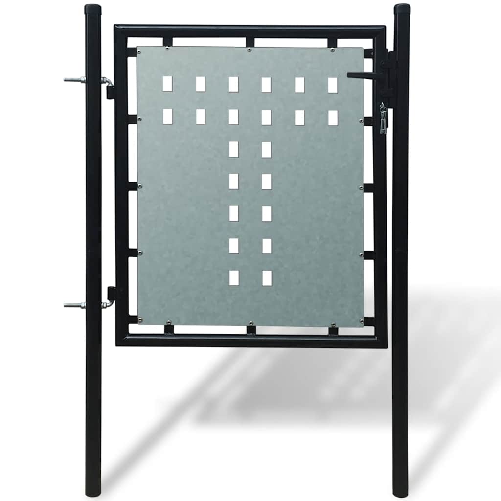 VidaXL schwarze Einzeltür 100x100 cm