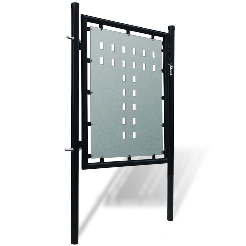VidaXL schwarze Einzeltür 100x100 cm