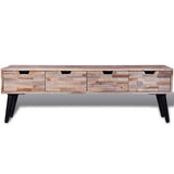 Vidaxl tv-meubel met vier lades gerecycled teak