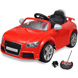 Vidaxl Kinderauto elektrisch mit Fernbedienung Audi Tt Rs rot