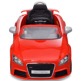 Vidaxl Kinderauto elektrisch mit Fernbedienung Audi Tt Rs rot