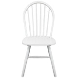 Vidaxl eetkamerstoelen 4 st massief rubberwood wit