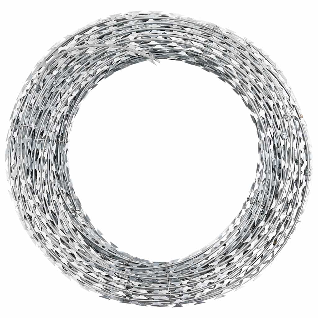 Vidaxl Scheermtstikkeldraad Concertina galvanisierte Stahl 60 m